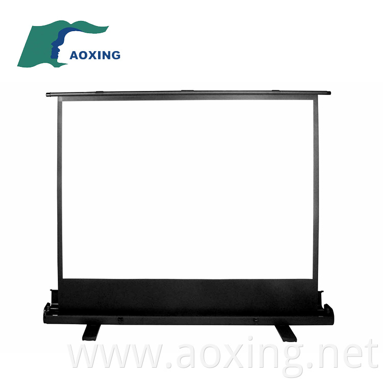 Pull up projector screen with 16:9 format 200*113cm Mobile Portable Floor projection Screen